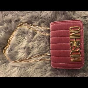 MOSCHINO pink crossbody bag